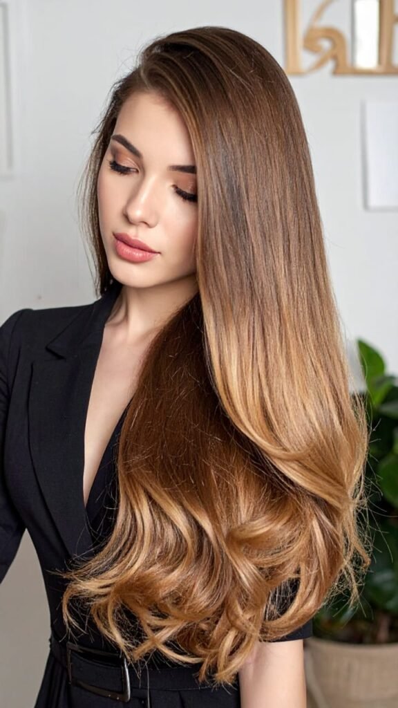 22 Fall Hair Looks You’ll Want to Copy This October 2025 8 Caramel Cascade Layers