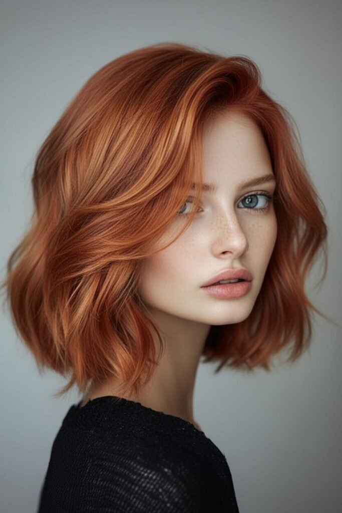 21 Gorgeous Fall Hair Color Ideas to Try This October 2025 10 Copper Caramel Glow