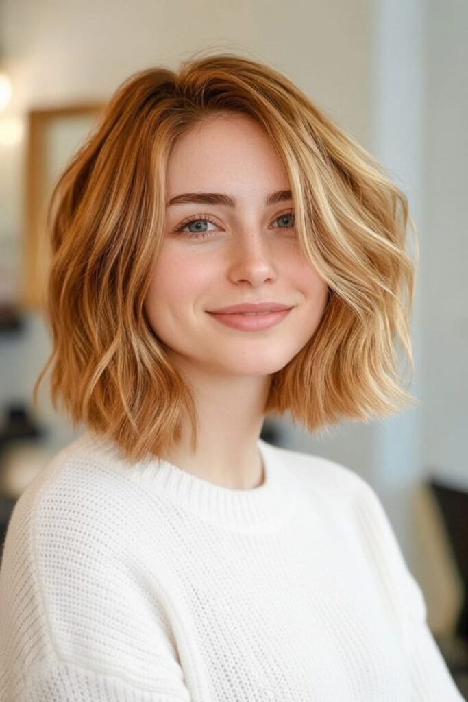 21 Gorgeous Fall Hair Color Ideas to Try This October 2025 2 Falling Chestnut-To-Honey Waves