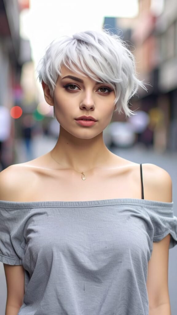 22 Fall Hair Looks You’ll Want to Copy This October 2025 20 Icy Pixie Swirl