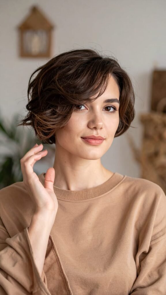 22 Fall Hair Looks You’ll Want to Copy This October 2025 18 Mocha Muse Pixie