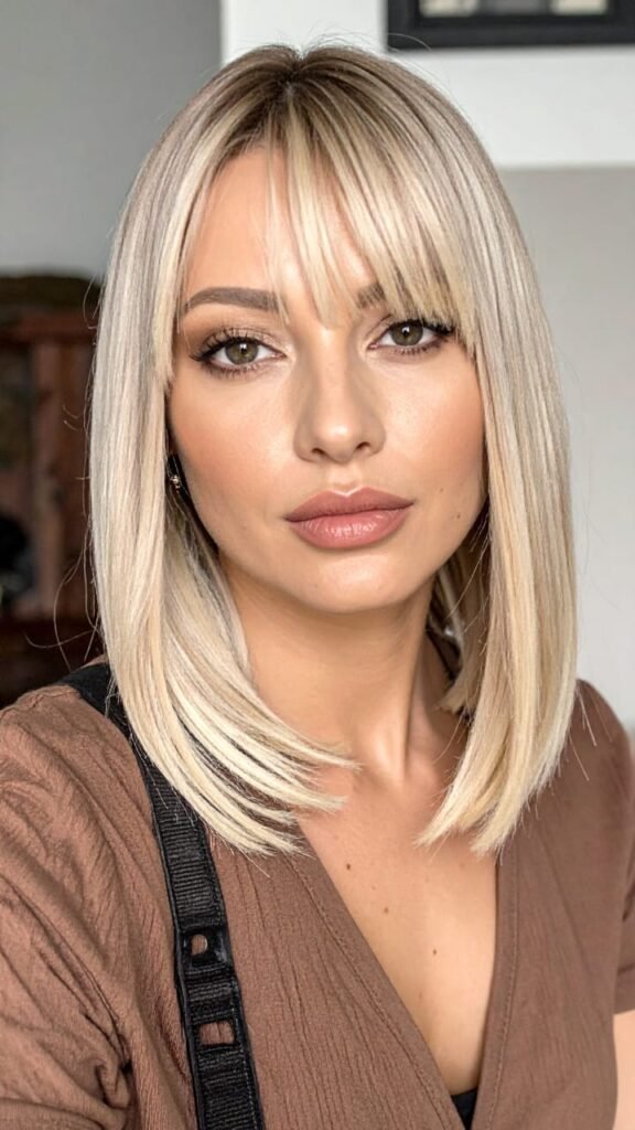 22 Fall Hair Looks You’ll Want to Copy This October 2025 13 Pearl Blush Lob