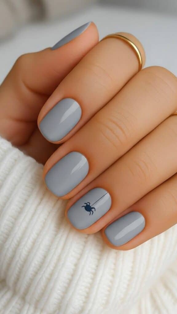 21 October Fall Nails Design 2025: Trendy, Cozy & Totally Insta-Worthy 15 Spider Chic