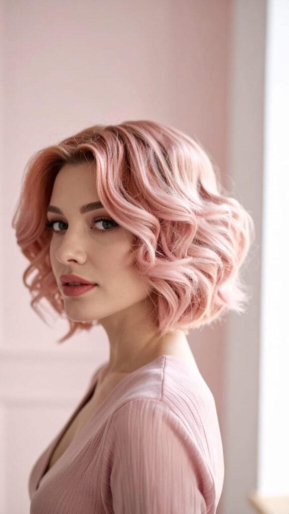 22 Fall Hair Looks You’ll Want to Copy This October 2025 19 Rose Meringue Bob