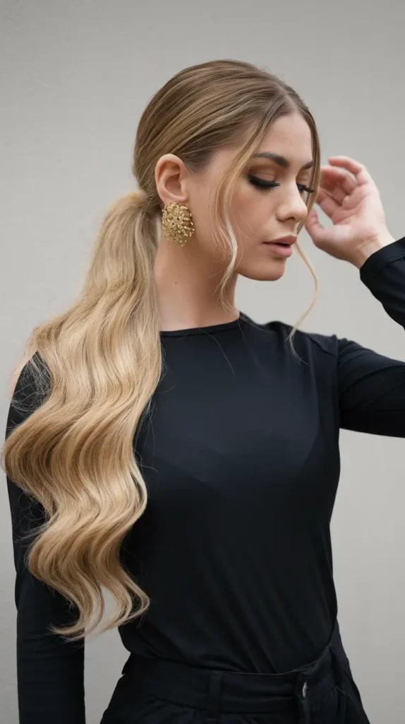 23 Easy Fall Hairstyles 2025-2026: Hairstyles That Instantly Upgrade Your Vibe 15 Polished Wave-Tail Elegance