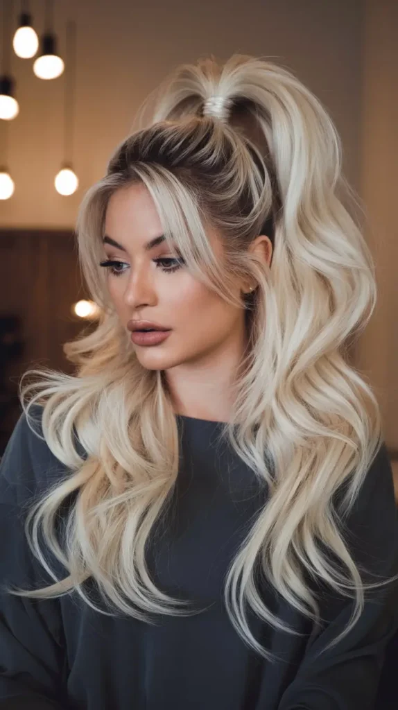 23 Easy Fall Hairstyles 2025-2026: Hairstyles That Instantly Upgrade Your Vibe 9 Runway Bounce Ponytail