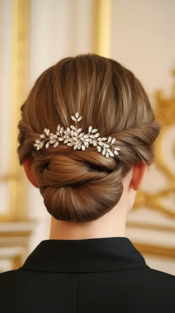 23 Easy Fall Hairstyles 2025-2026: Hairstyles That Instantly Upgrade Your Vibe 10 Twisted Regal Low Bun