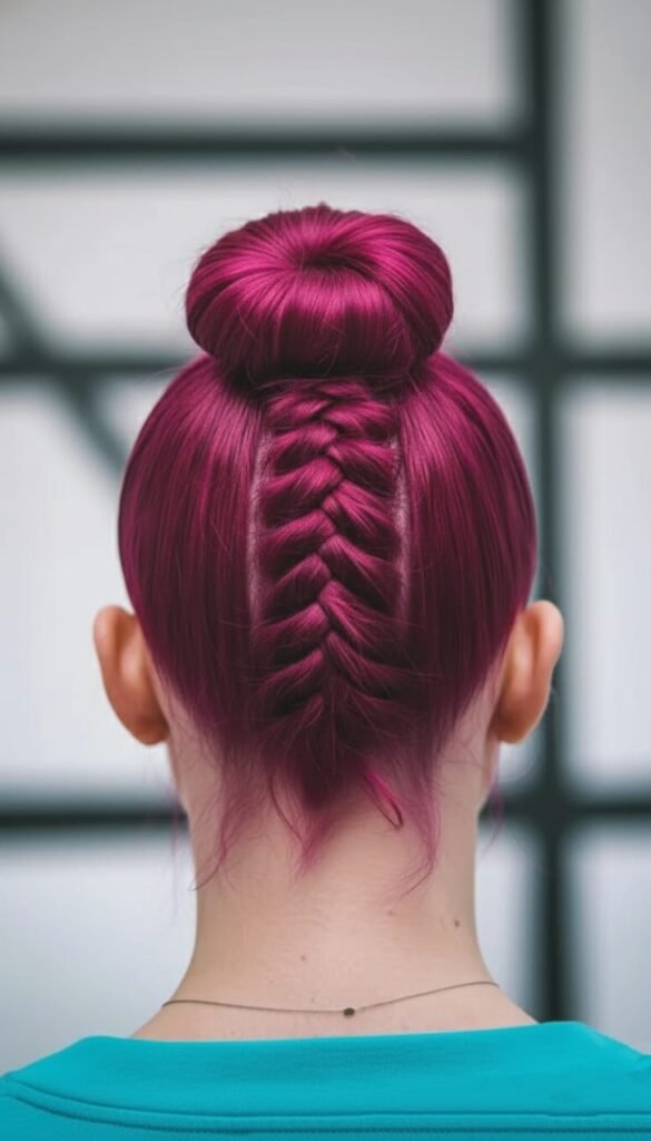 23 Easy Fall Hairstyles 2025-2026: Hairstyles That Instantly Upgrade Your Vibe 6 Upside-Down Edge Top Knot