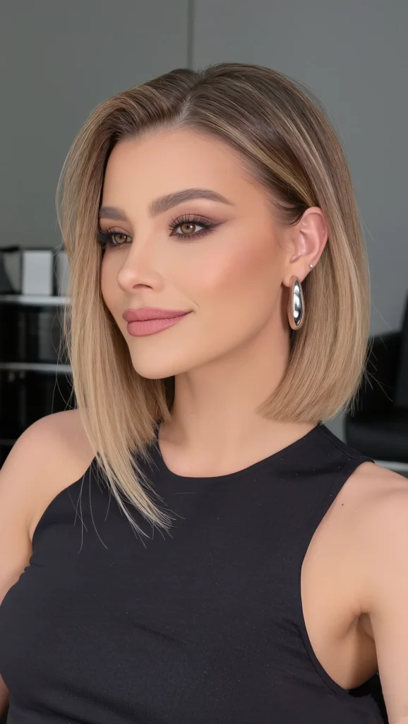 Asymmetrical Sleek Lob