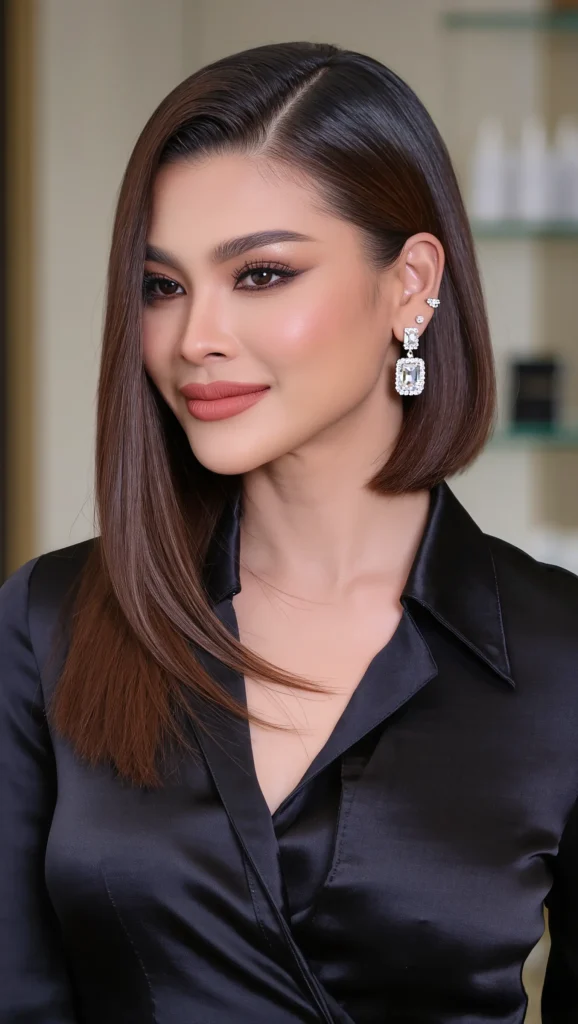 21 Flattering Haircuts for Thin Hair Inspiration 2026 That Add Instant Volume 12 Asymmetrical Sleek Lob