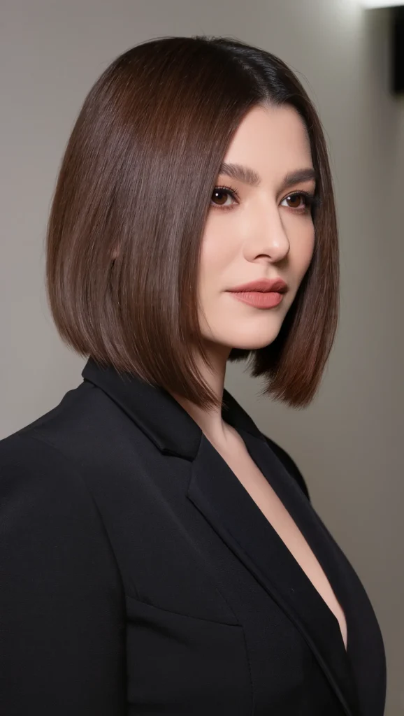 21 Flattering Haircuts for Thin Hair Inspiration 2026 That Add Instant Volume 6 Blunt Jaw-Length Bob