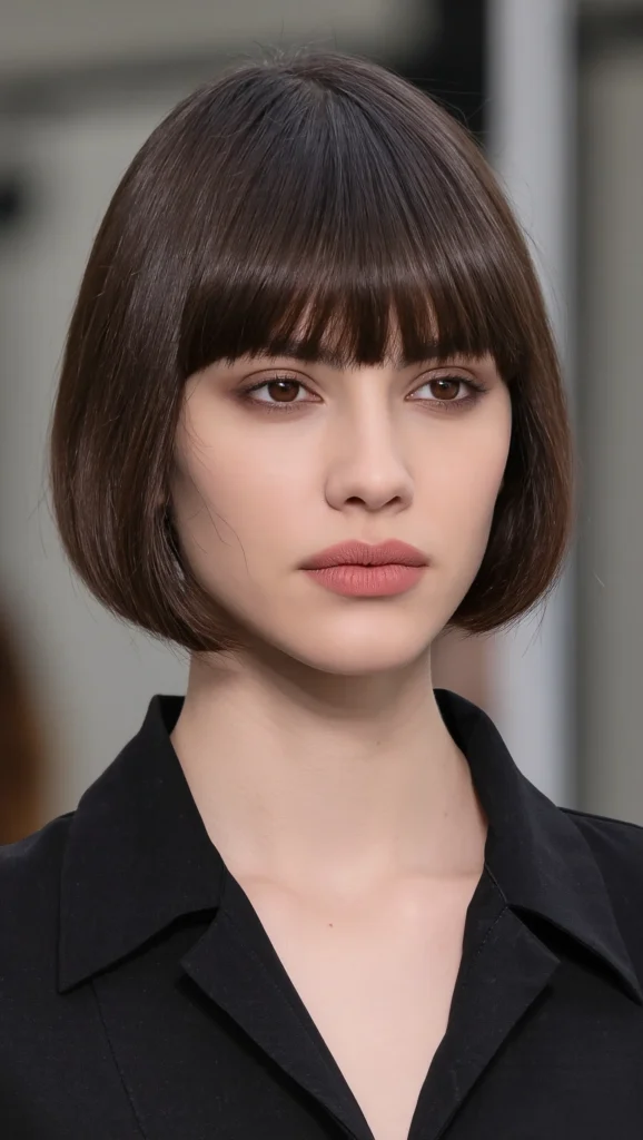 21 Flattering Haircuts for Thin Hair Inspiration 2026 That Add Instant Volume 13 Collarbone Full-Fringe Cut
