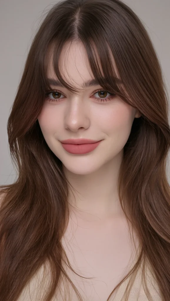 Curtain Bangs and Long Layers