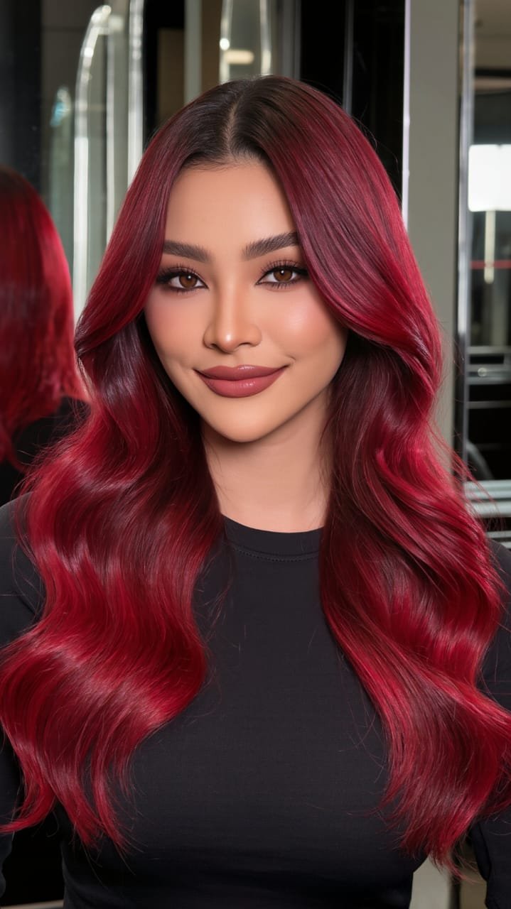 21 Cherry Cola Hair Color 2026: The Sweet, Sultry Shade Taking Over This Year 1 Deep Garnet Dream