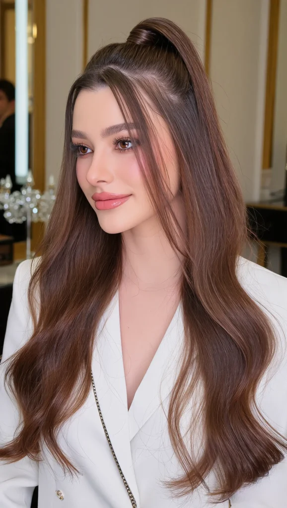 Half-Up Polished Style