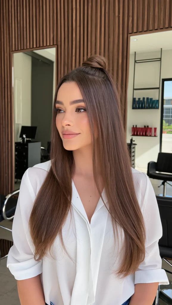 The Half-Up Top Knot