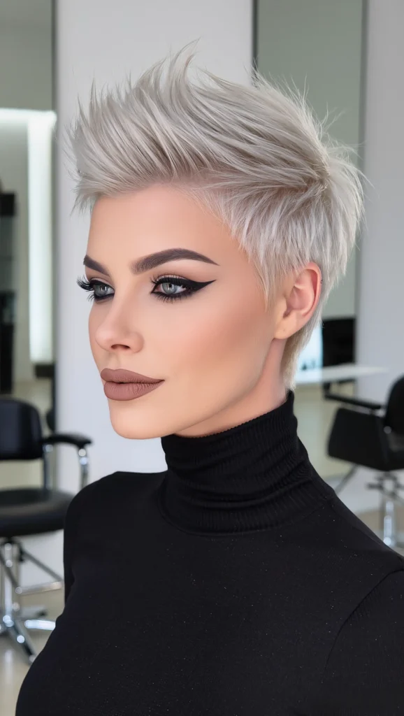 21 Wolf Haircut Trends 2026: The Edgy, Textured Styles Everyone Wants 4 Arctic Silver Pixie