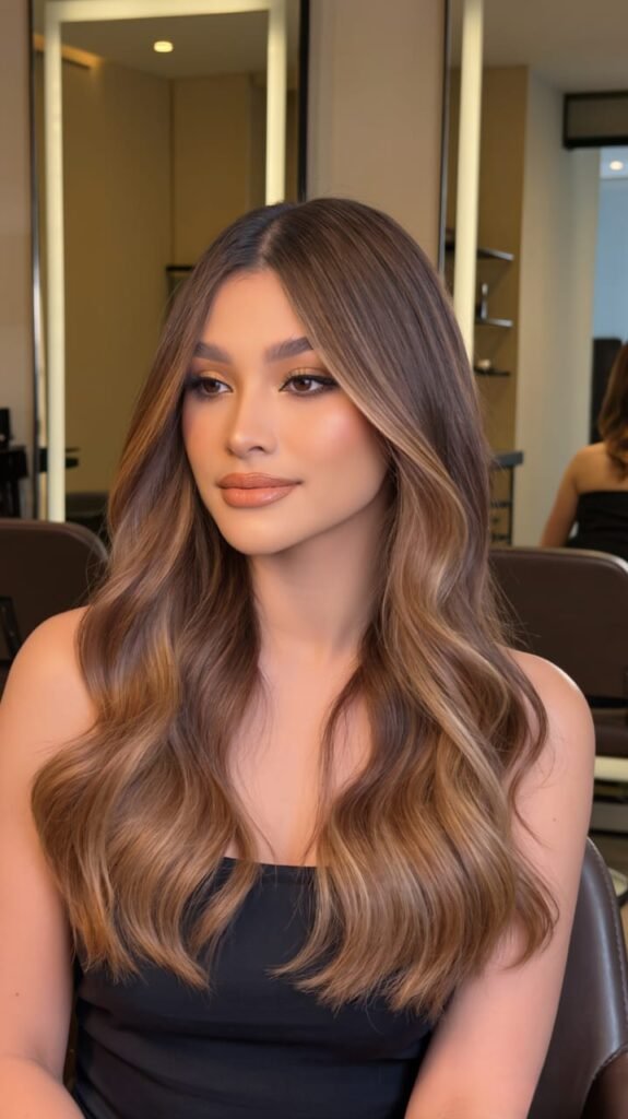 23 Warm Skin Tone Hair Colors 2026: Expert-Approved Shades to Try This Year 7 Mocha Melt Balayage