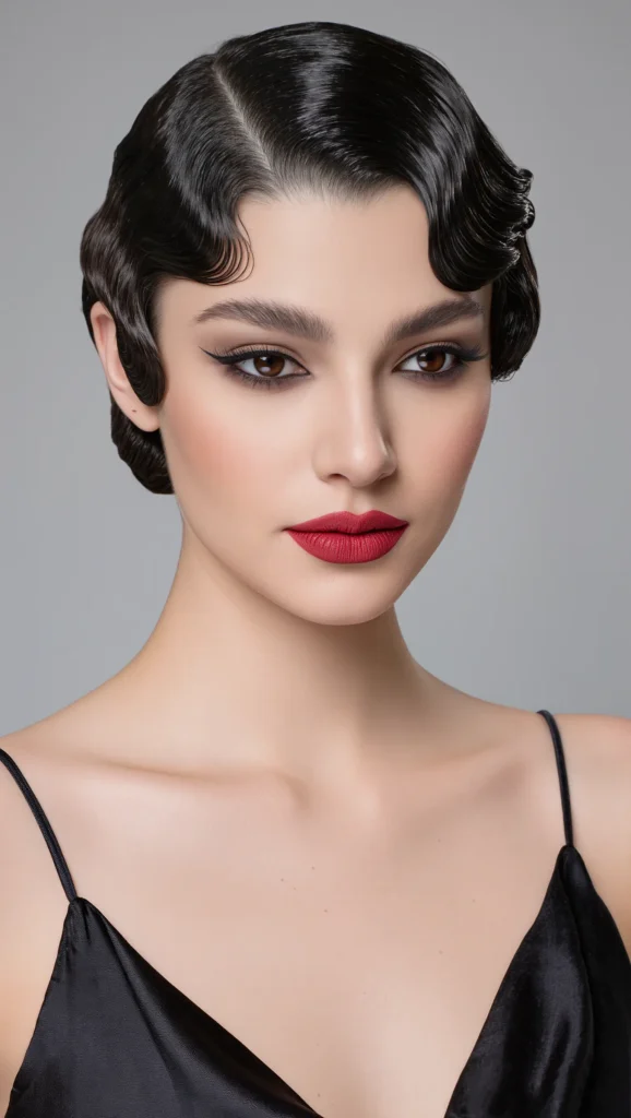 22 Clean Girl Hair Ideas 2026 for Women Who Love Effortless Chic 17 The Polished Finger Waves