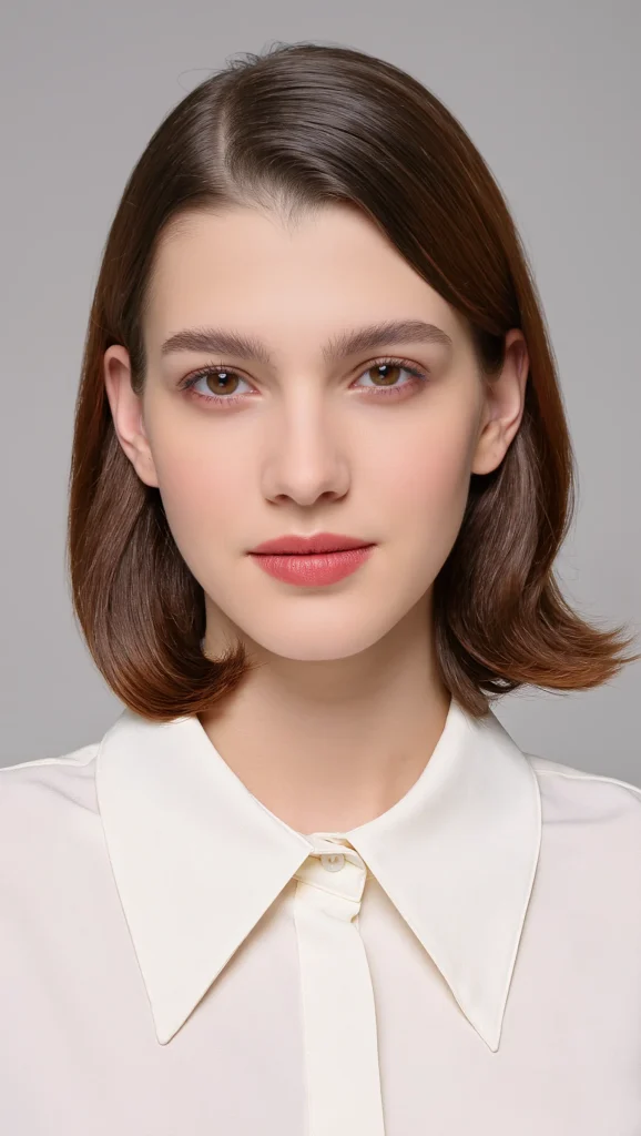 22 Clean Girl Hair Ideas 2026 for Women Who Love Effortless Chic 11 The Polished Mid-Length Tuck