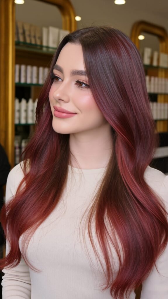 Raspberry Mocha Ombré