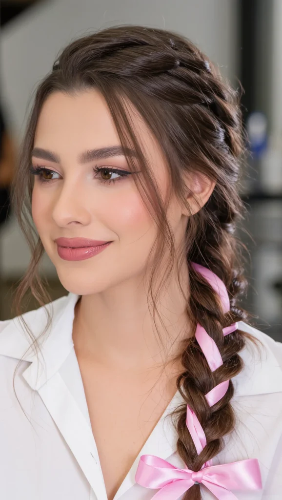 21 Trendy Hair Inspo 2026 You’ll See Everywhere This Year 10 Ribbon Braid Accents