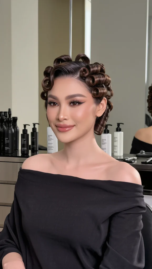 Sculpted Short Curls