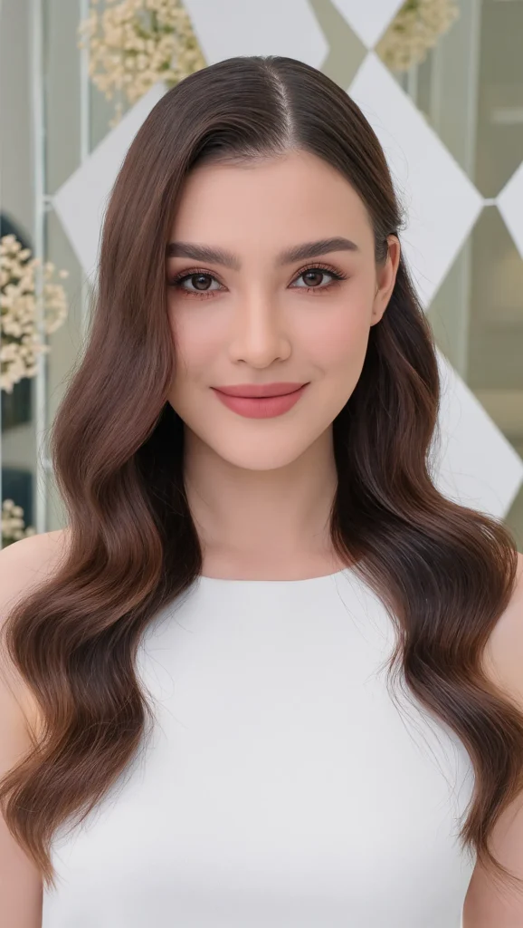 Sleek Middle-Part Waves