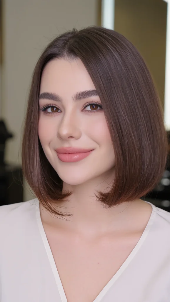 21 Flattering Haircuts for Thin Hair Inspiration 2026 That Add Instant Volume 15 Symmetrical Mid-Part Bob