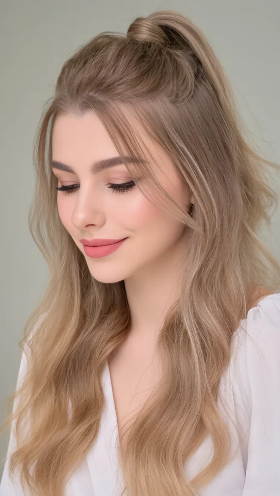 Voluminous Half-Up Veil