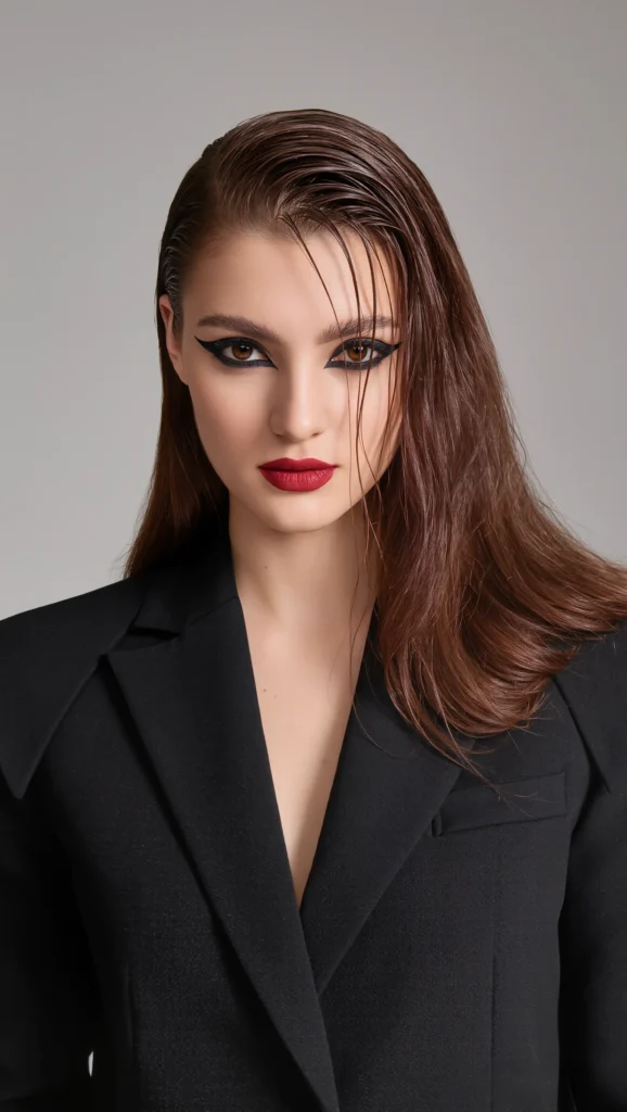 Wet-Look Slick Back Frame