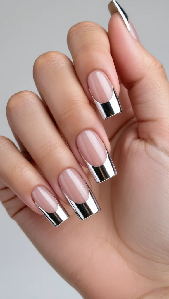 Chrome French Tips