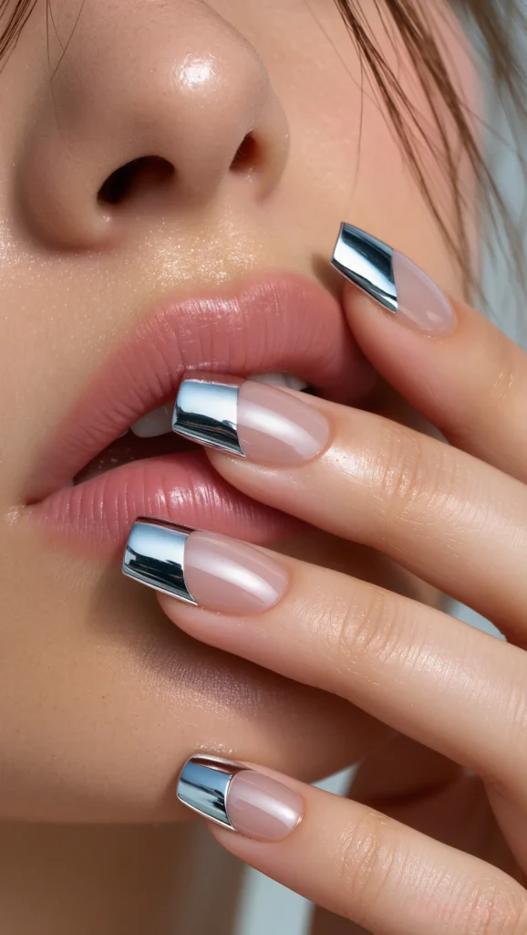 Chrome French Tips