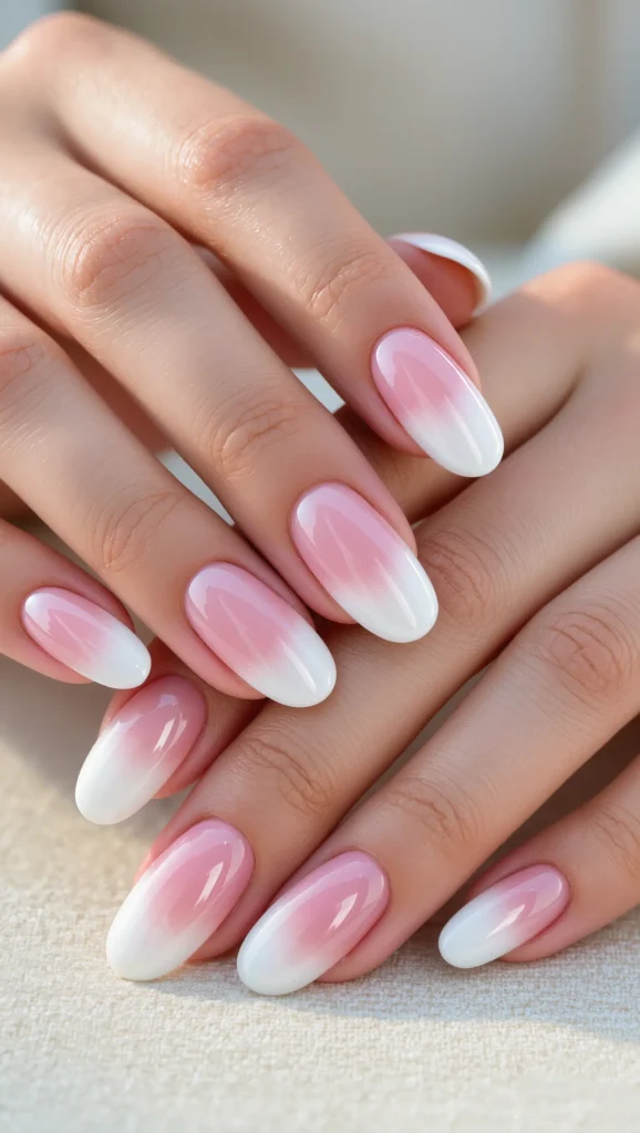 Cloud & Milky Sheer Manicures