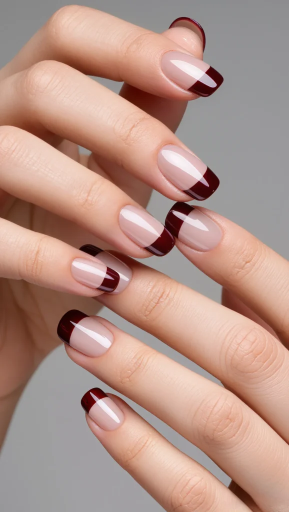 Deep Red & Burgundy Tips