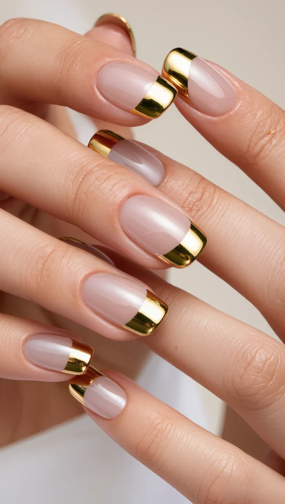 Gold French Tip