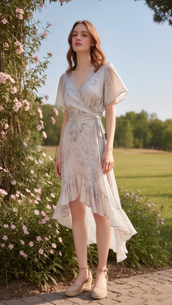 22 Spring Brunch Outfits for 2026 You’ll Want to Save 7 Wrap Dress in a Soft Floral Print