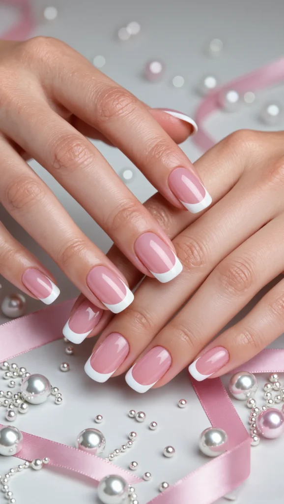 Micro French Tip Nails for a Clean Look