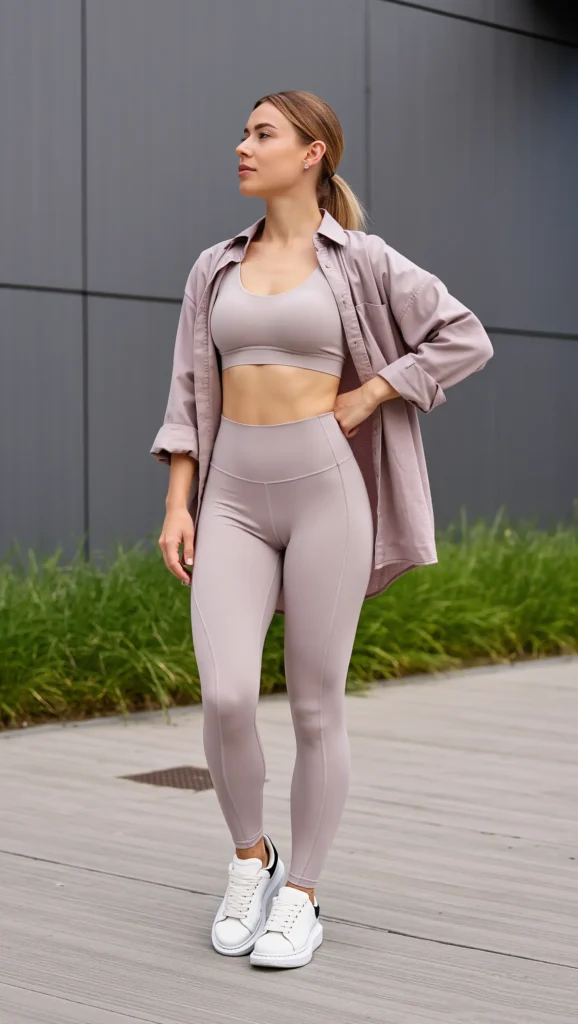 23 Chic Minimal Spring Outfits for 2026: The Beauty of Less 20 Minimal Athleisure Set in Neutral Tones
