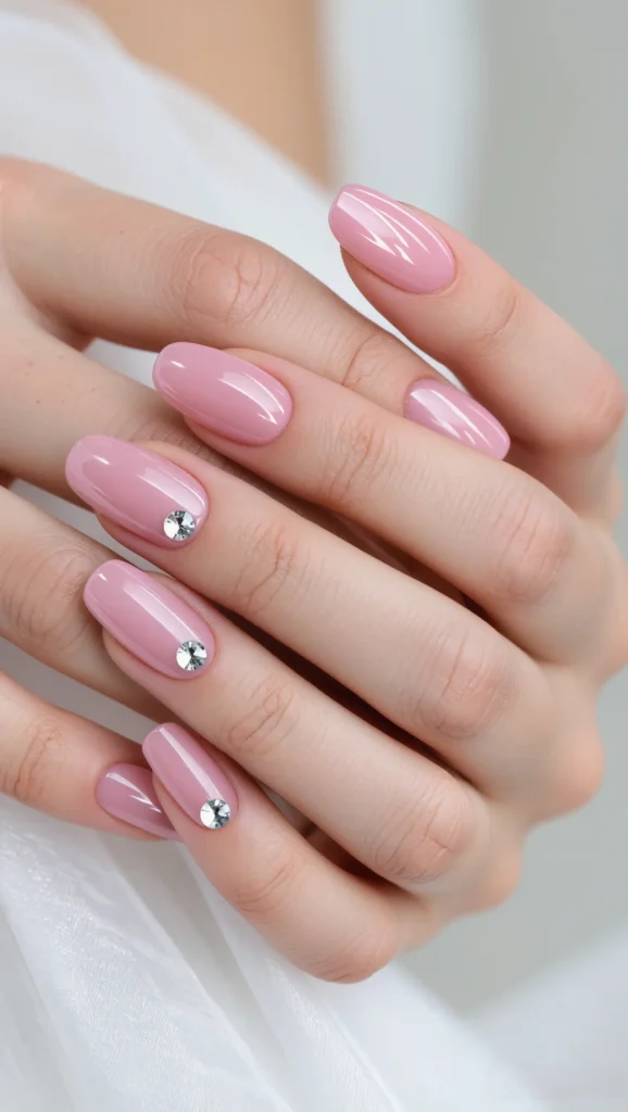 21 Wedding Nails 2026: Elegant & Trendy Bridal Nail Ideas 14 Minimal Bridal Nails with Micro Details