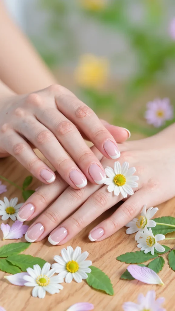 Minimal Spring Nails with Natural Look
