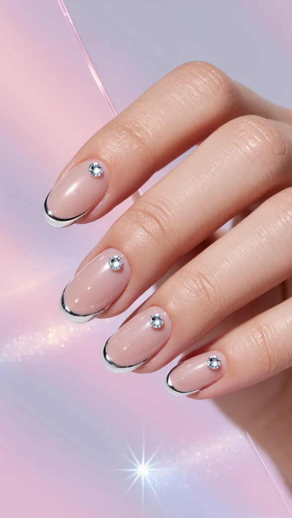 Minimal Y2K Nails with Modern Twist