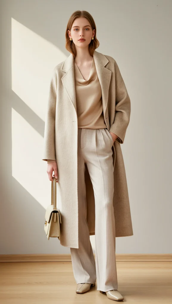 21 Casual Everyday Spring Outfits 2026: Chic & Comfortable Looks 9 Monochrome Neutral Outfit