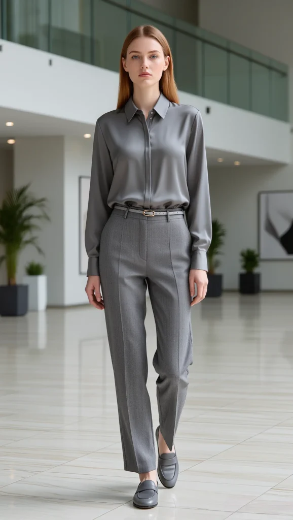 21 Stylish Spring Workwear Outfits for 2026 5 Monochrome Work Outfit in Spring Neutrals