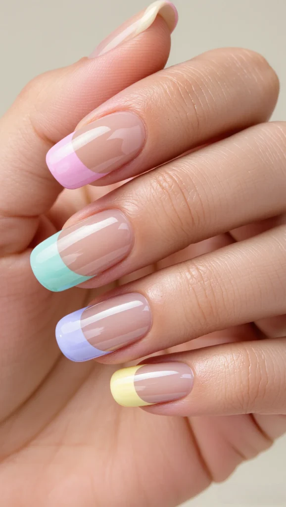 Pastel French Tips