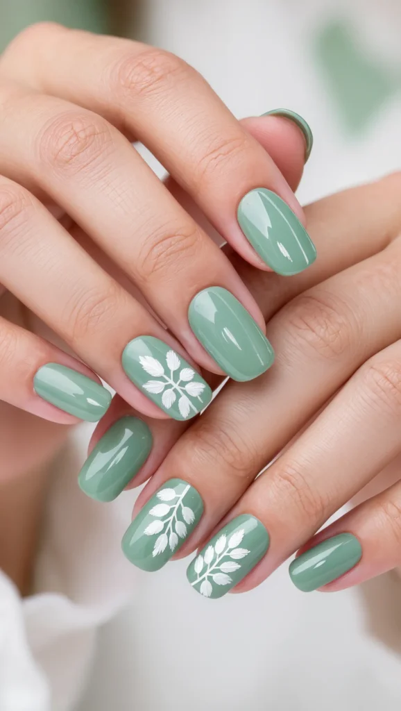 Pastel Green Botanical