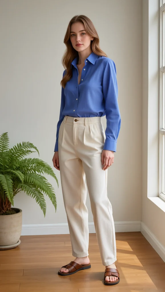 Drop-Waist Poplin