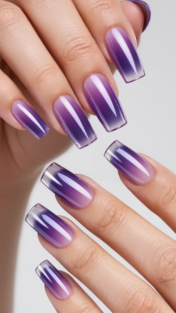 Purple Ombre & Negative Space