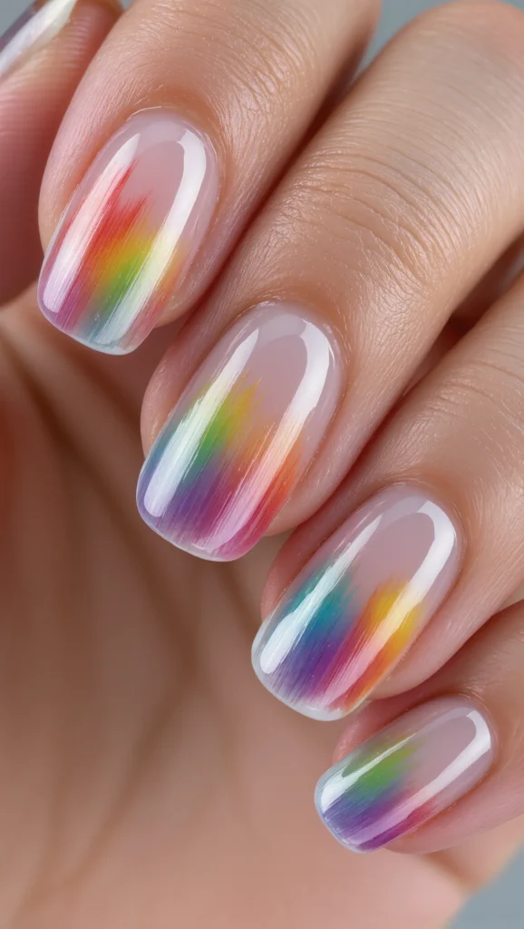 Rainbow Brushstrokes