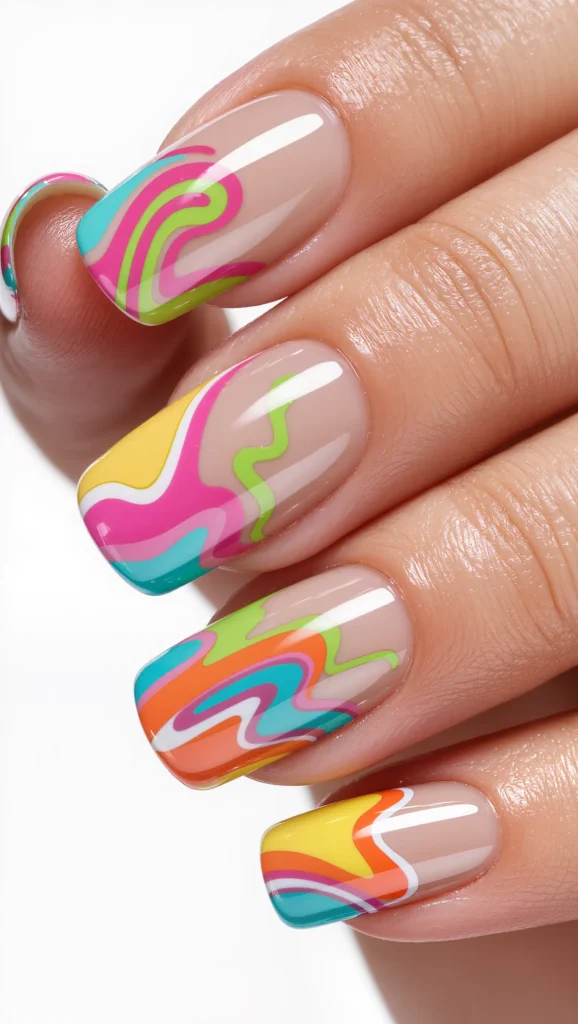 Rainbow Swirl Accents